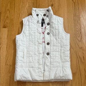 Vanity Womens White Quilted Vest